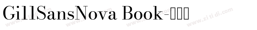 Gi11SansNova Book字体转换